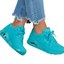 Womens Skechers Uno - Stand On Air Turquoise Lace Up Sneaker Shoes