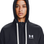 Womens Under Armour Rival Fleece Full Zip Hoodie Black Jacket
