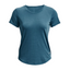Womens Under Armour Streaker Static Blue Reflective Short Sleeve Athletic Shirt