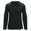 Womens Under Armour Ua Outrun The Rain Jacket Zip Up Black/White/Reflective