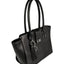 Womens Vky Original Victoria Trapeze Classic Leather Hand Bag Handbag - Black