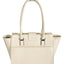 Womens Vky Original Victoria Trapeze Classic Leather Hand Bag Handbag - Cream
