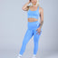 Womens Wrinkle© Sports Leggings Sky Blue