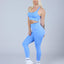 Womens Wrinkle© Sports Leggings Sky Blue