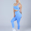 Womens Wrinkle© Sports Leggings Sky Blue