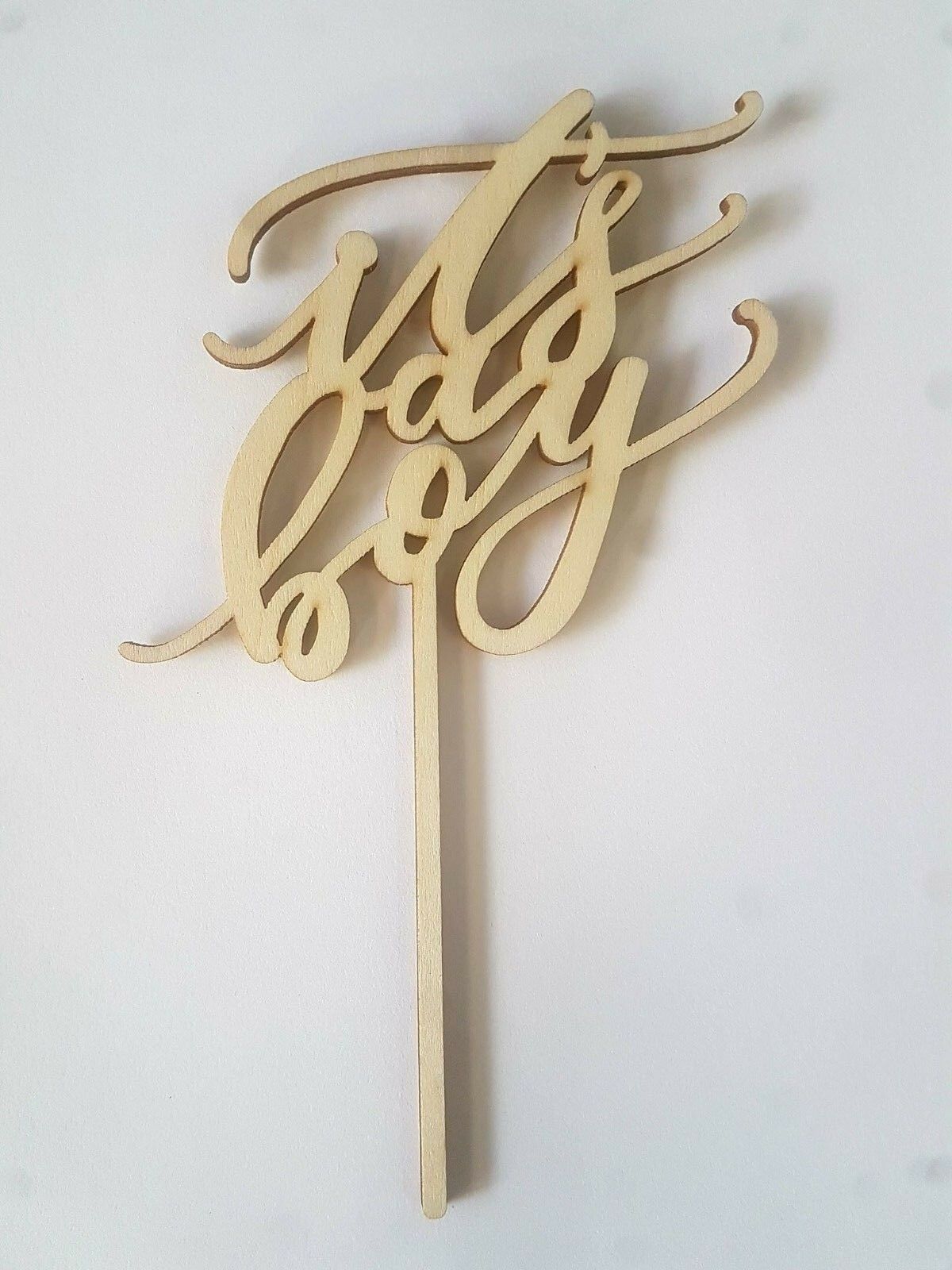 Wooden Cake Topper It's A Boy