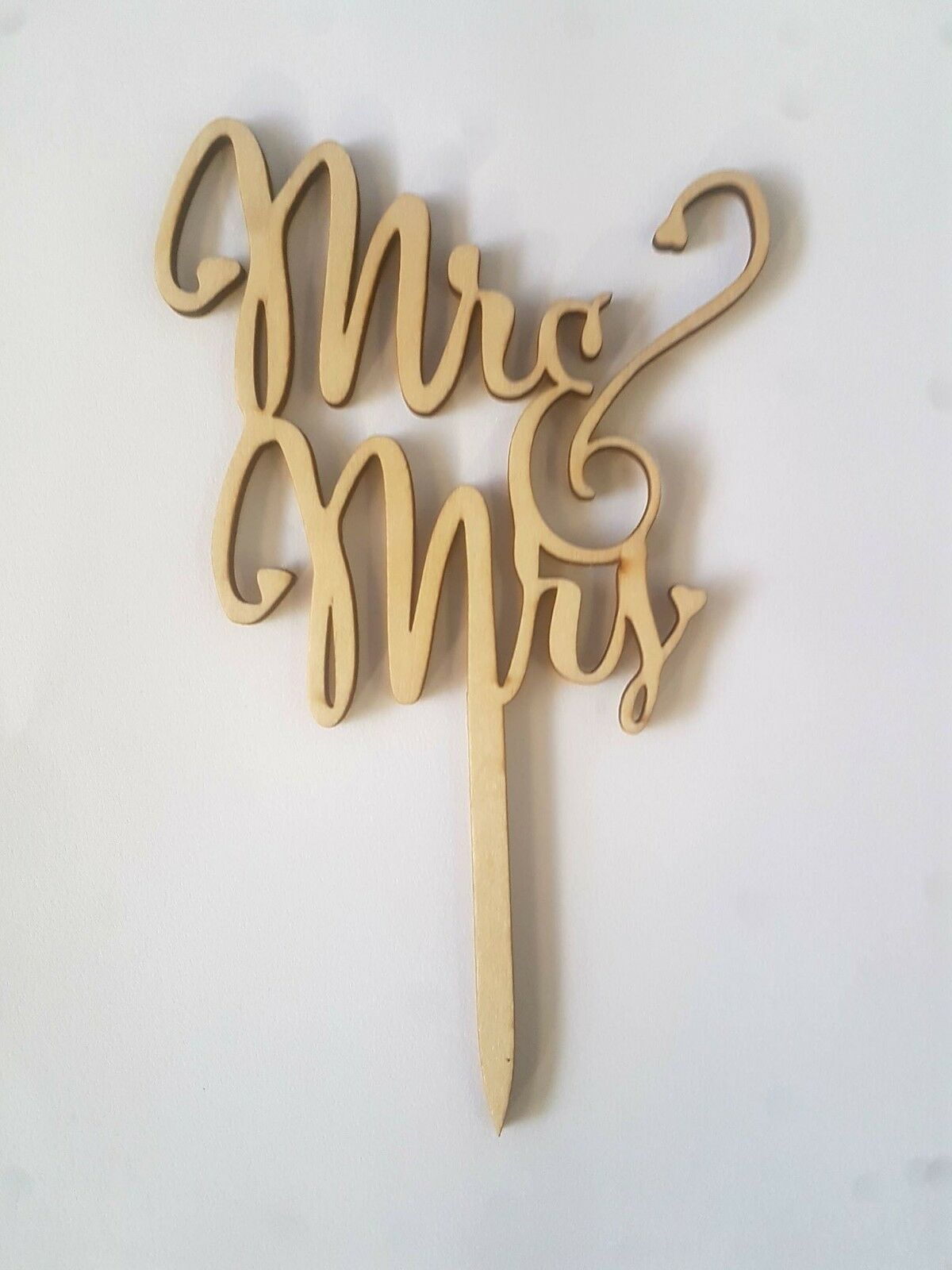 Wooden Cake Topper Mr&Mrs