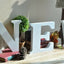 Wooden Letters Small 15cm White Alphabet Wedding Home Birthday - A