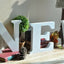 Wooden Letters Small 15cm White Alphabet Wedding Home Birthday - G