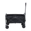 Gardeon Garden Cart Folding Trolley Camping Wagon Barrow Outdoor Beach Black
