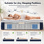 RoomSense Double 30cm Latex Hybrid Mattress Bundle with Metal Bed Frame