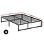 RoomSense Queen 30cm Latex Hybrid Mattress Bundle with Metal Bed Frame