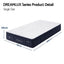 RoomSense Single Mattress, 34cm Thick Medium Firm Hybrid Mattress for Back Pain Relief, Tencel Cooling Pocket Spring Mattress Single Size in a Box