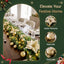 Jingle Jollys 2.7M Christmas Garland 8 Mode LEDs Timing 200 Tips Flowers Balls