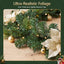 Jingle Jollys 2.7M Christmas Garland 8 Mode LEDs Timing 200 Tips Flowers Balls
