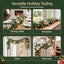 Jingle Jollys 2.7M Christmas Garland 8 Mode LEDs Timing 200 Tips Flowers Balls