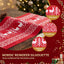Jingle Jollys Christmas Table Runner Reindeers 270x28CM Dining Party Decor Red