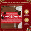 Jingle Jollys Christmas Table Runner Reindeers 270x28CM Dining Party Decor Red