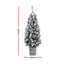 Jingle Jollys Christmas Tree 1.2M Potted Snowy Xmas Tree