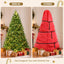 Jingle Jollys 2.4m Pre-Lit Christmas Tree 1488 LED Green with Red Storage Bag