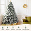 Jingle Jollys Christmas Tree 2.4M Xmas Tree Decorations Snow Flocked 1500 Tips