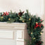 Jingle Jollys 2.4M Christmas Garland with Ornament Warm Lights Xmas Tree Decor