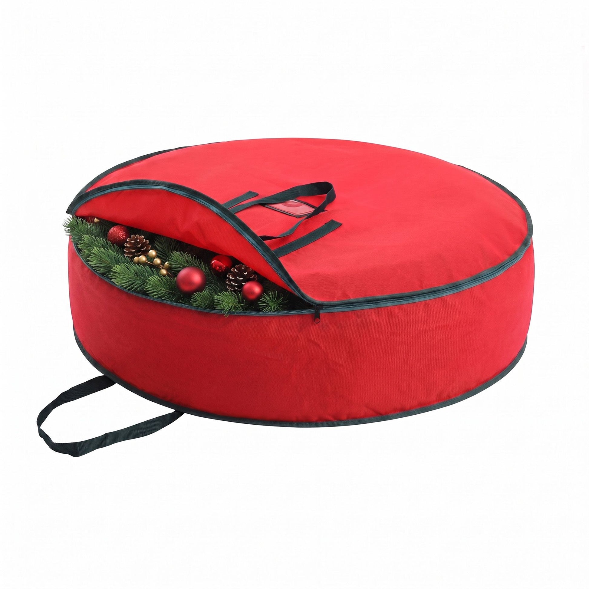 Jingle Jollys Christmas Garland Wreath Storage Bag Baubles Ornaments Container