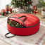 Jingle Jollys Christmas Garland Wreath Storage Bag Baubles Ornaments Container