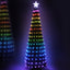 Jingle Jollys Christmas Tree 1.8M 298 LED Xmas Multi Colour Lights Optic Fibre