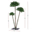 Jingle Jollys Christmas Tree 3-in-1 LED Xmas Palm Tree Party Decor 1.2/1.5/1.8M