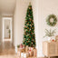 Jingle Jollys 2.1m Artificial Slim Christmas Tree Pine Cone Berry Decor Corner