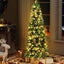 Jingle Jollys Christmas Tree 1.8M LED Xmas Tree Party Decorations Red Barries