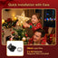 Jingle Jollys 3D Christmas Tree Topper Star 20 Warm LED Lights Gold Glitter