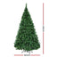 Jingle Jollys Christmas Tree 2.1M With 1134 LED Lights Warm White Green