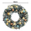 Jingle Jollys 60cm Christmas Wreath with LED Lights Snowy Garland Xmas Decor