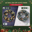 Jingle Jollys 60cm Christmas Wreath with LED Lights Snowy Garland Xmas Decor