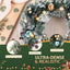 Jingle Jollys 60cm Christmas Wreath with LED Lights Snowy Garland Xmas Decor