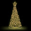 2.1M Christmas Tree LED Solar Warm Jingle Jollys