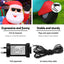 Jingle Jollys Christmas Inflatable Santa Motorbike LED Illuminated Decorations