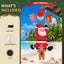 Jingle Jollys Christmas Inflatable Climbing Santa 3.5M Height LED Decorations Illuminated