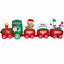 Jingle Jollys Christmas Inflatable Santa Train 3.6M Length LED Decorations Illuminated