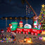 Jingle Jollys Christmas Inflatable Santa Train 3.6M Length LED Decorations Illuminated