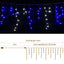 Jingle Jollys 800 LED Christmas Icicle Lights White and Blue