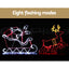 1X Christmas Lights Reindeer Sleigh 806 LED Decorations Jingle Jollys