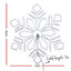 Jingle Jollys Christmas Lights Motif LED Light Outdoor Decorations 82cm Snow