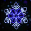 Jingle Jollys Christmas Lights Motif LED Light Outdoor Decorations 82cm Snow