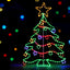 Jingle Jollys Christmas Lights 118cm Motif 288 LED Rope Light Outdoor Decoration