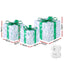 Jingle Jollys Christmas Lights 70 LED Fairy Light Gift Box 3pcs Decorations Set