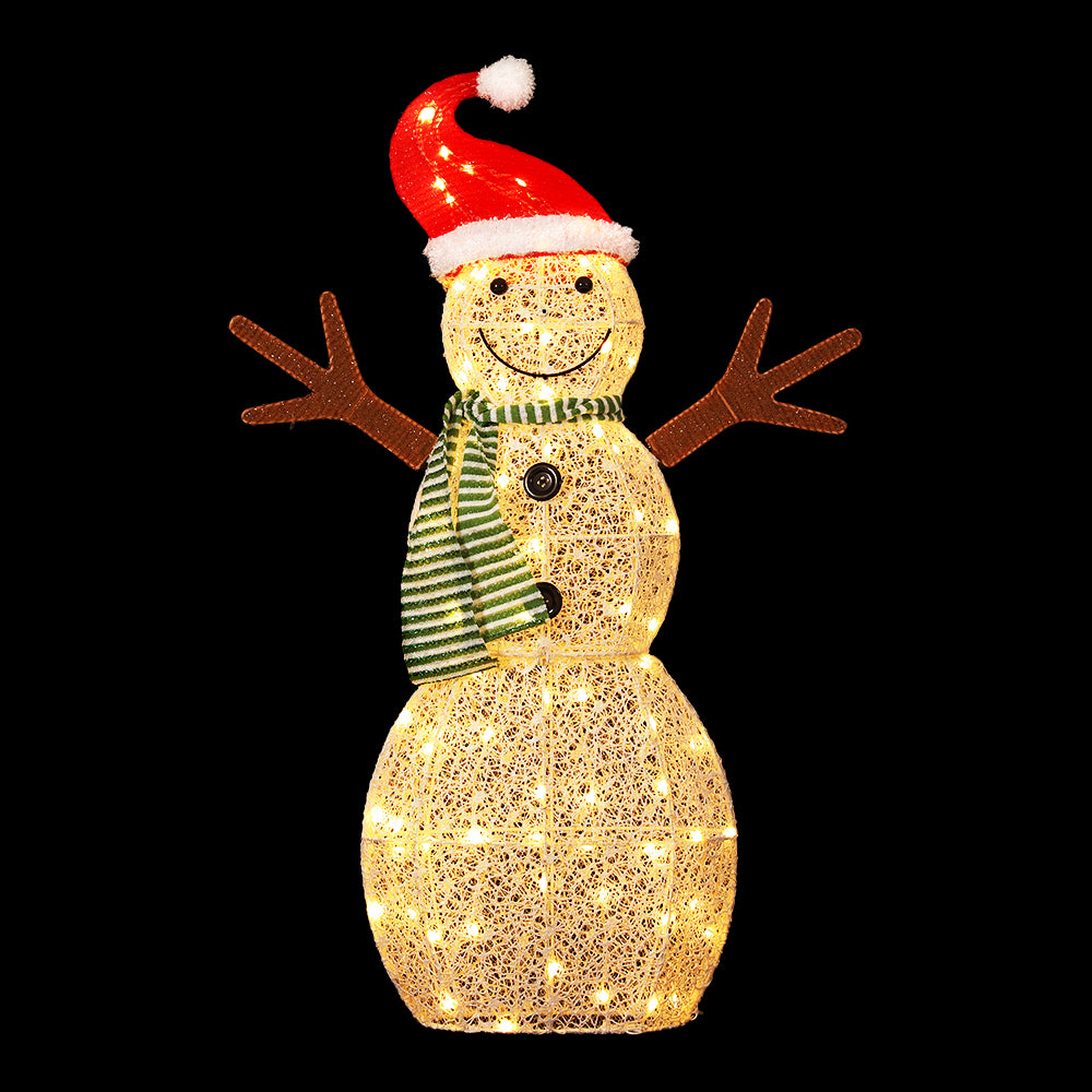 Jingle Jollys Christmas Lights LED Rope Light Snowman 97CM Motif 3D Decoration