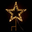 Jingle Jollys Christmas Lights 100 LED Fairy Light Ground Star Garden Decoration
